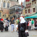 Visitors on Burg Square